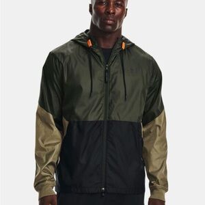Under Armour Men's Olive and Black Hooded Jacket